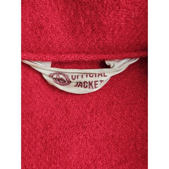 Vintage Boy Scouts of America Jacket 553 Mens 38 Red Wool 60s 70s W/ Badges - Picture 3 of 12